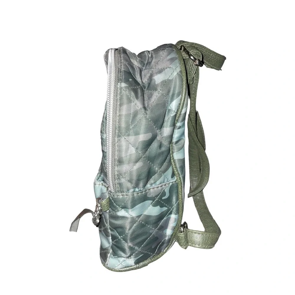 Justice quilted Green Cami Mini Backpack Purse
